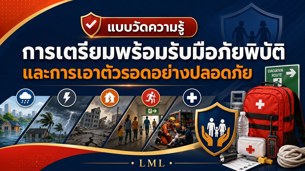 การเตรียมพร้อมรับมือภัยพิบัติและการเอาตัวรอดอย่างปลอดภัย